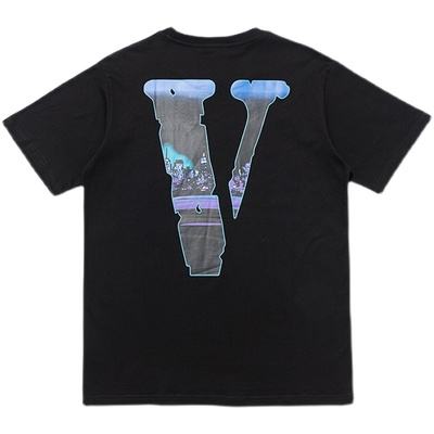Vlone Smoke Tee T-Shirt (Black/White)