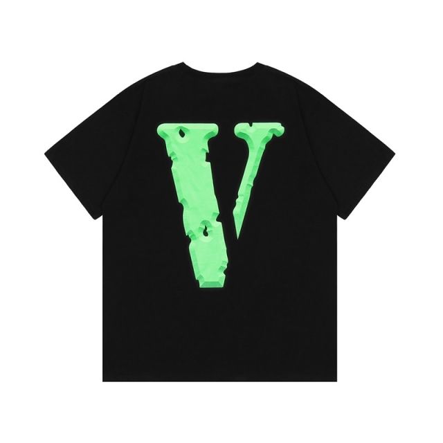 2021SS Vlone Green NBA Young Boy Man Tee T-Shirt (Black/White)