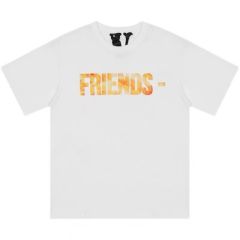 vlone yellow flame friends tee t-shirt black white