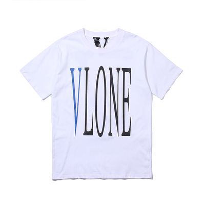 Vlone Snake V Blue Logo Tee T-shirt (Black/White)