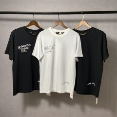 Vlone x Juice WRLD Hip Hop Pink V Tee T-shirt (Black/White)