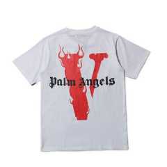 Vlone x Palm Angels Fire Tee T-Shirt (Black/White)
