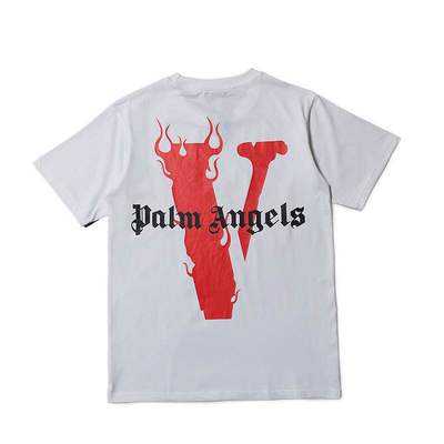 Vlone x Palm Angels Fire Tee T-Shirt (Black/White)