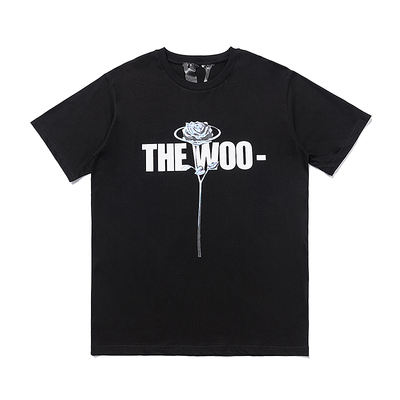 Pop Smoke x Vlone The Woo Rose Tee T-Shirt (Black/White)