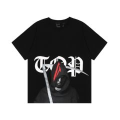 Vlone Juice Wrld LEGENDS NEVER DIE Butterfly Tee T-Shirt (Black/White)