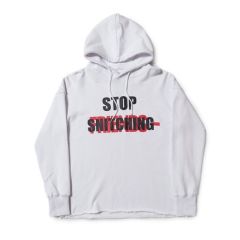 Vlone STOP SNITCHING Big V Hoodie Black