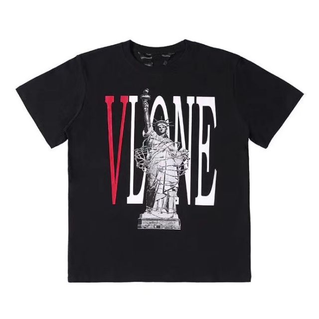 Vlone Statue of Liberty T-Shirt White Black