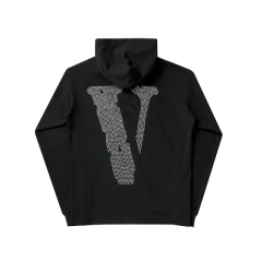 Vlone Black Friday Friends logo diamonds hoodie