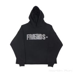 Vlone Black Friday Friends logo diamonds hoodie