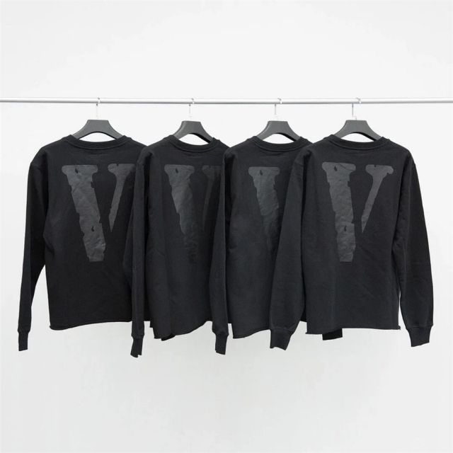 Vlone friends black crewneck