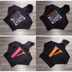 Vlone Big V logo hoodie black