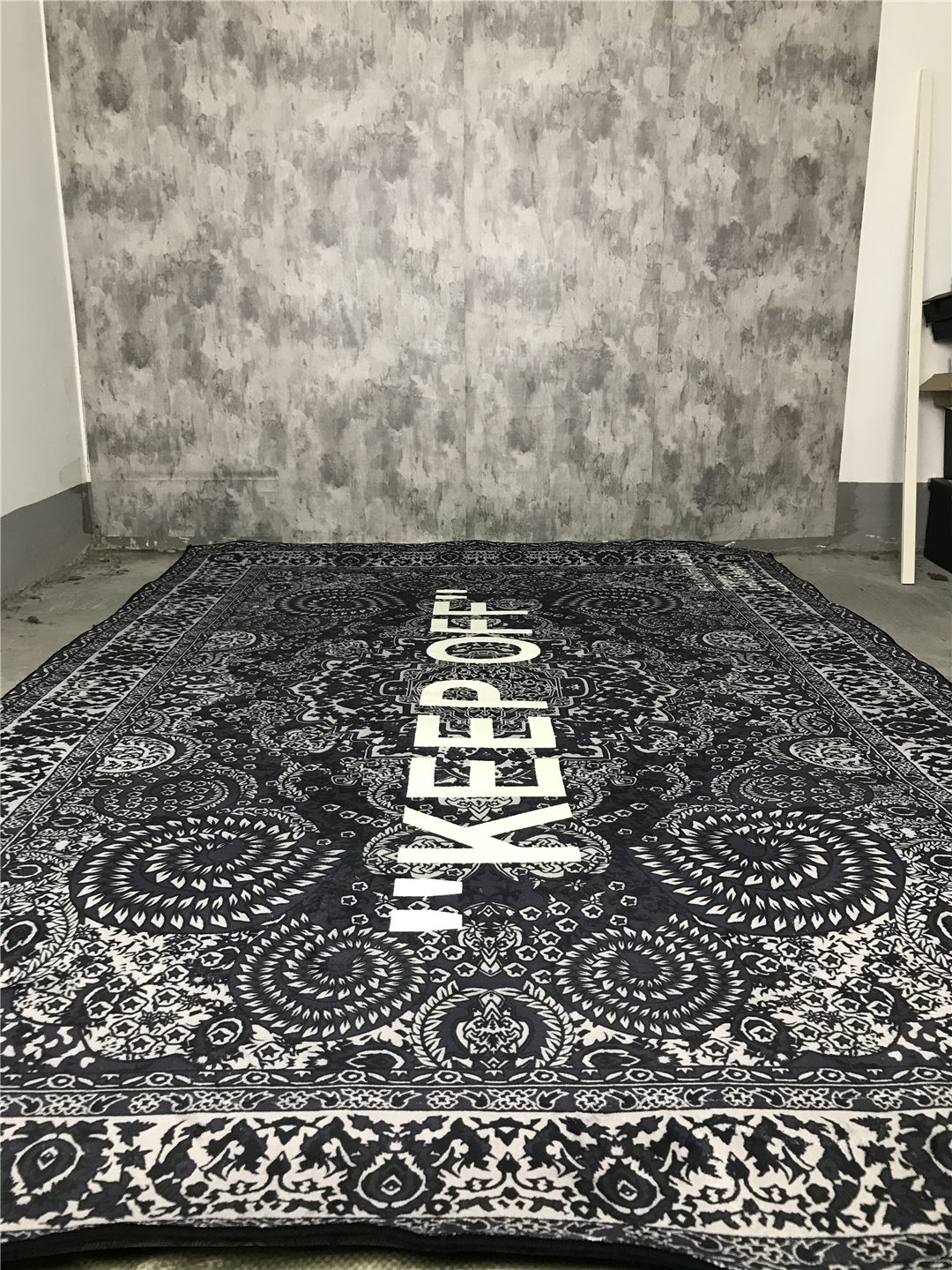 Off White 'KEEP OFF' Rug Carpet