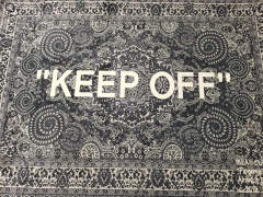 Ikea x OW 'KEEP OFF' Rug Carpet Black