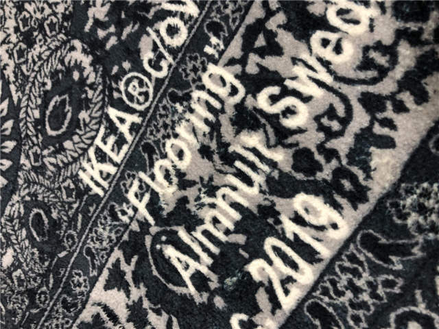 Ikea x OW 'KEEP OFF' Rug Carpet Black