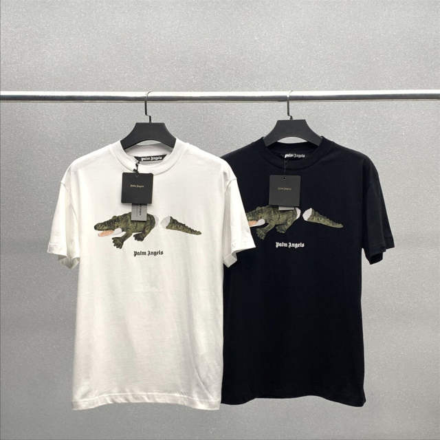 palm angels broken crocodile tail tee