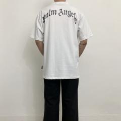 palm angels teddy bear heart tee white black
