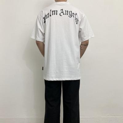 palm angels teddy bear heart tee white black