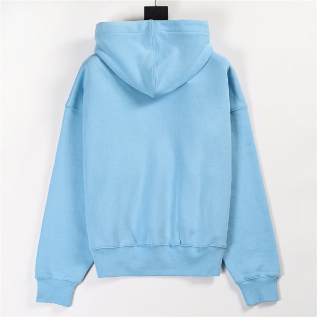 19SS Palm Angels Teddy Bear Hoodie Blue