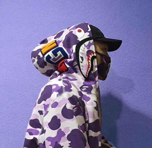[Best Quality] 1:1 Bape Taipei Limited Shark Hoodie