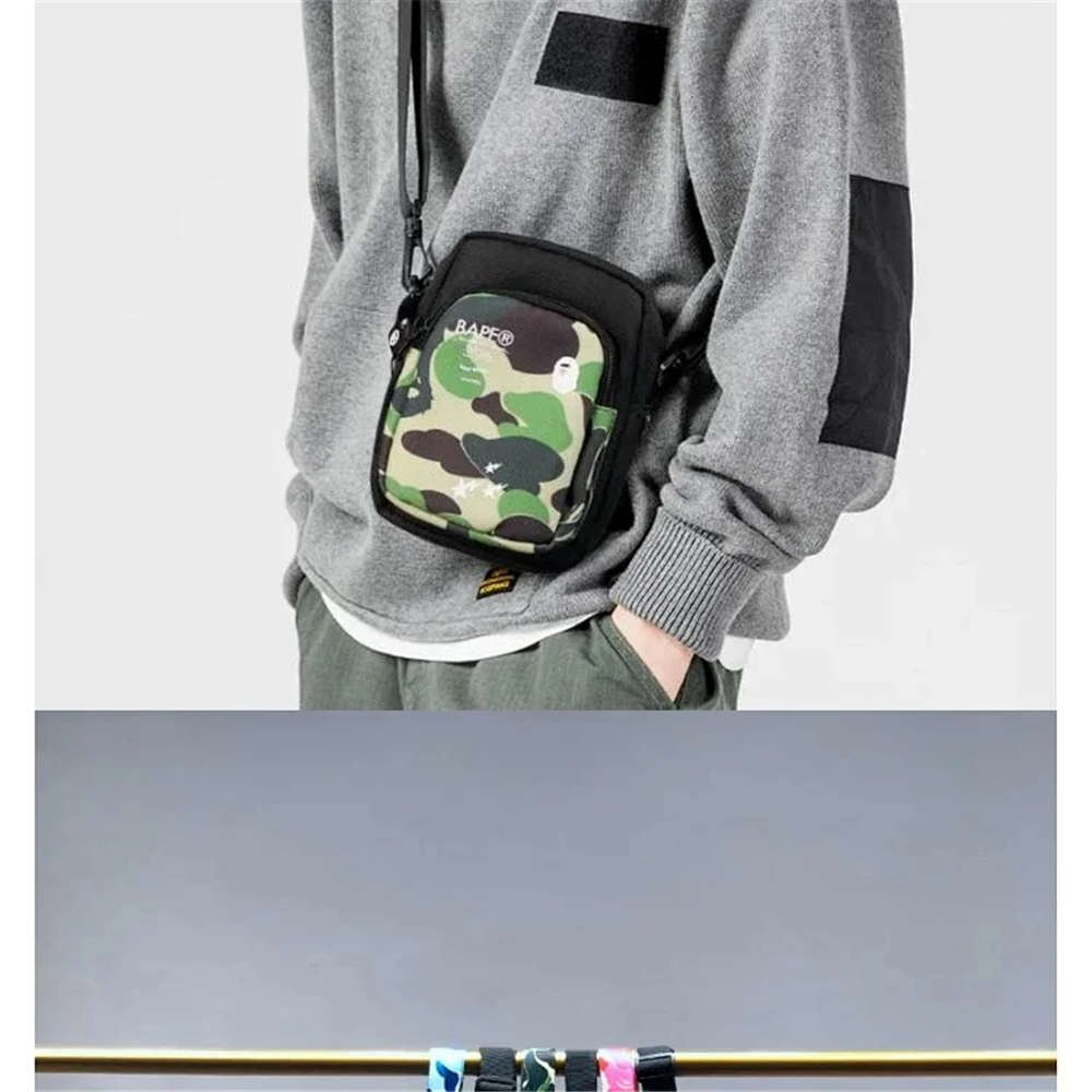 Free shipping bape ABC camo shoulder bag 3 colors