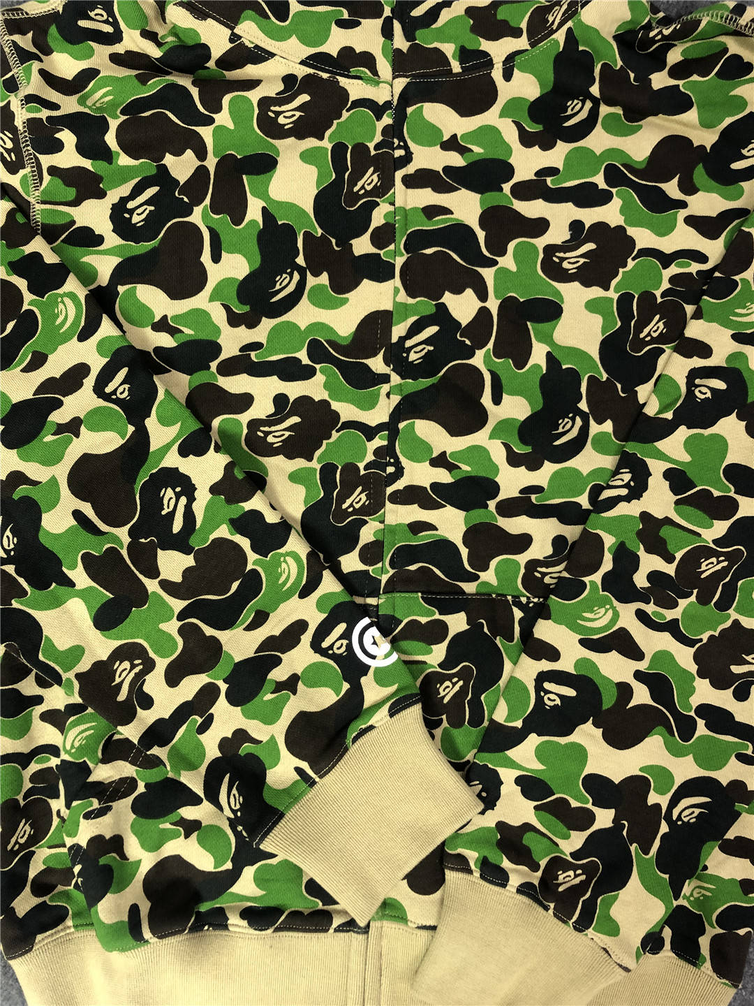 Bape ABC Green Camo Hoodie