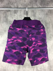 Bape 1st Purple Camo Shark Track Shorts