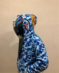 [Best Quality] 1:1 Bape ABC Camo Shark Hoodie Blue