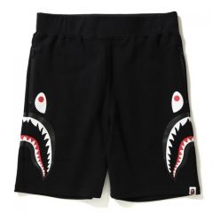 Bape shark shorts side face black