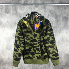 [Best Quality] 1:1 Bape 1ST Camo Shark Hoodie Zip Up Green