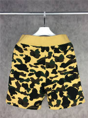 Bape 1ST Yellow Camo Shark Track Shorts