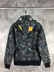 [Best Quality] 1:1 Bape SPACE GALAXY CAMO SHARK HOODIE Black (Glow in The Dark)