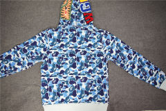 [Best Quality] 1:1 Bape ABC Camo Shark Hoodie Blue