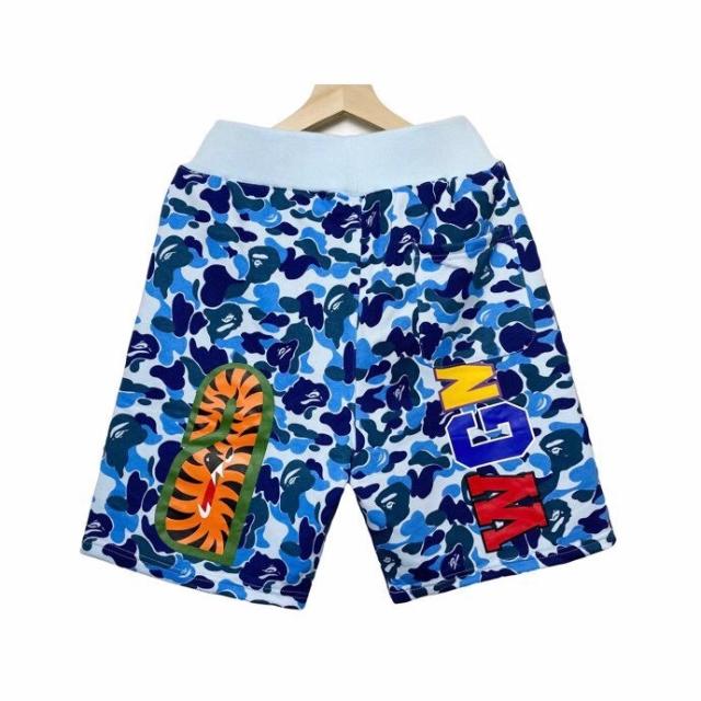 Bape ABC Camo Shorts Blue Green Pink