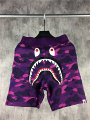 Bape 1st Purple Camo Shark Track Shorts
