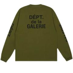 Gallery Dept basic fonts long sleeve t-shirt (grey green)