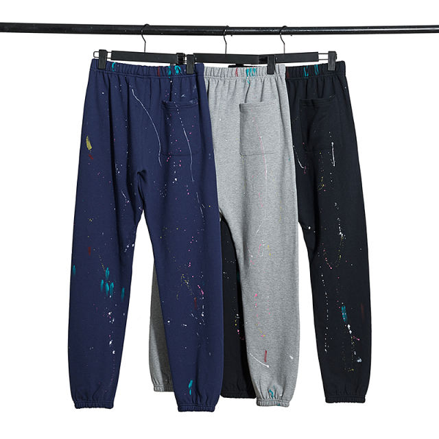 Gallery Dept Scrawl Painted Pants (Navy Blue/Grey/Black)