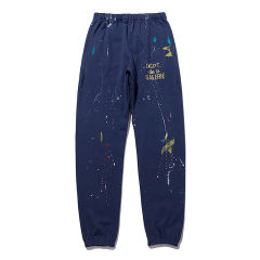 Gallery Dept Scrawl Painted Pants (Navy Blue/Grey/Black)