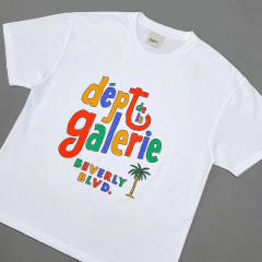 Gallery Dept Distressed T-Shirt White