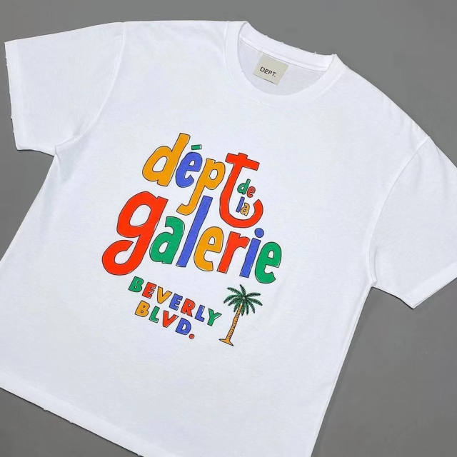 Gallery Dept Distressed T-Shirt White