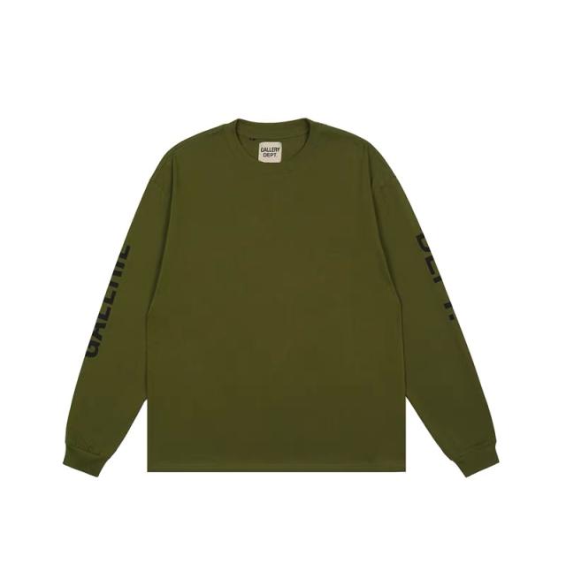 Gallery Dept basic fonts long sleeve t-shirt (grey green)
