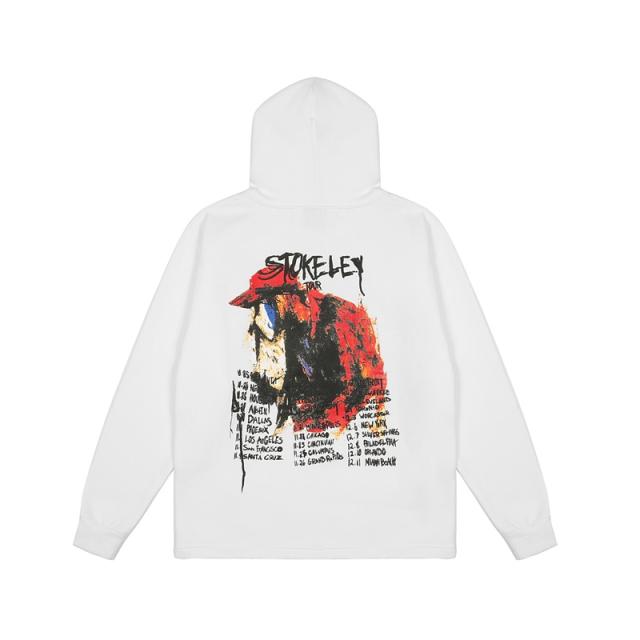 Revenge x Ski Mask the Slump God hoodie black white