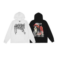 Revenge x Ski Mask the Slump God hoodie black white