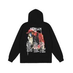 Revenge x Ski Mask the Slump God hoodie black white