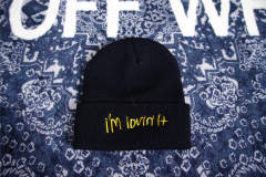 Travis Scott× McDonald's Cactus Jack embroidered logo beanie 2 colors
