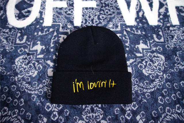 Travis Scott× McDonald's Cactus Jack embroidered logo beanie 2 colors