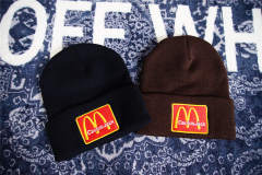 Travis Scott× McDonald's Cactus Jack embroidered logo beanie 2 colors