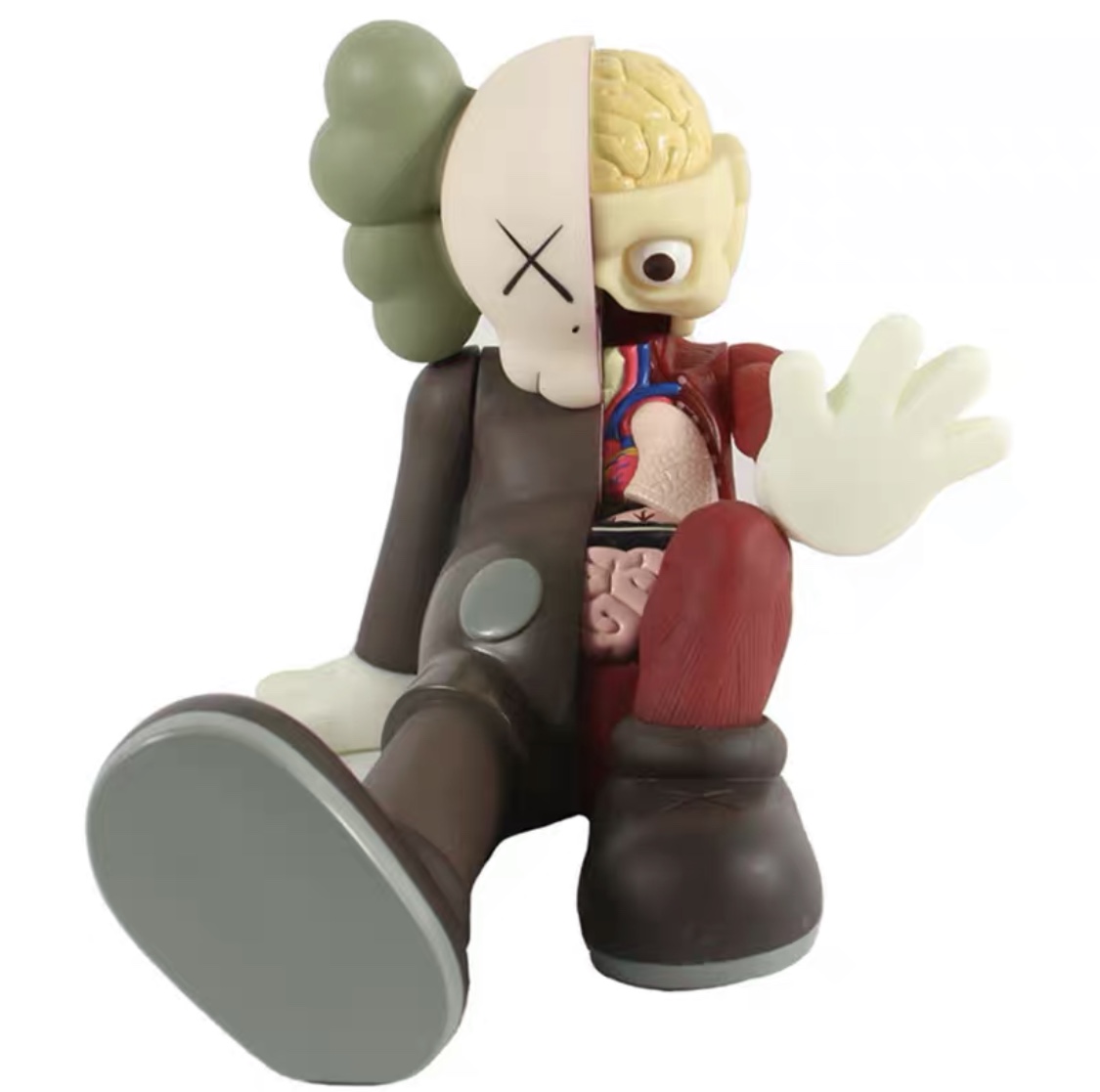 Free Shipping mand kaws BFF Companion Figure Doll 2 Sizes Red Sit