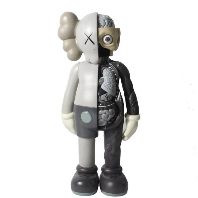 Free Shipping mand kaws BFF Companion Figure Doll 2 Sizes Grey Stand