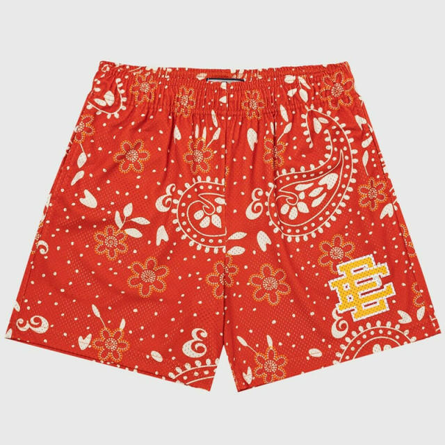 Free Shipping Eric Emanuel Bandana Mesh Shorts 3 Colors