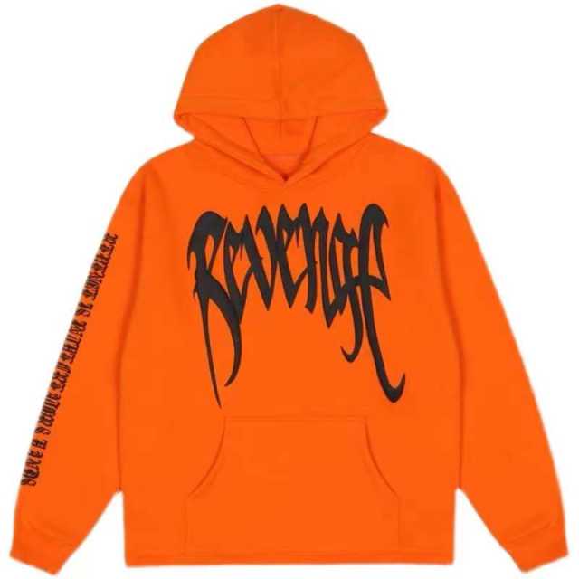 Revenge black snake hoodie black/orange